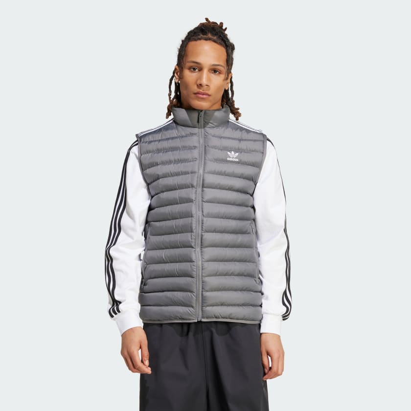 adidas Padded Vest Grey adidas New Zealand