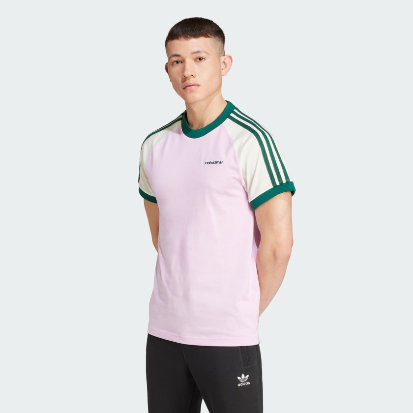 adidas 80s Premium 3 Streifen T Shirt Lila adidas Deutschland
