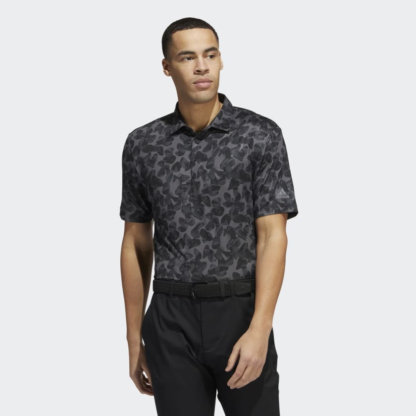 adidas | | Grey US - adidas Men\'s Prisma-Print Golf Shirt Polo