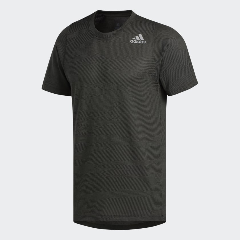 adidas FreeLift Winterized Jacquard Tee Green adidas Australia