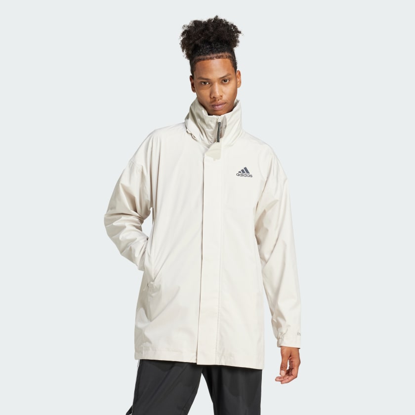 adidas Traveer RAIN.RDY Parka Beige adidas India