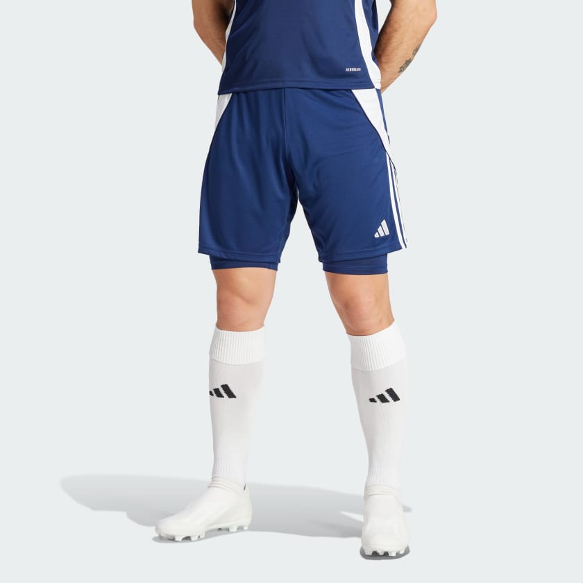 Short da allenamento Tiro 24 2 in 1 Blu adidas adidas Italia