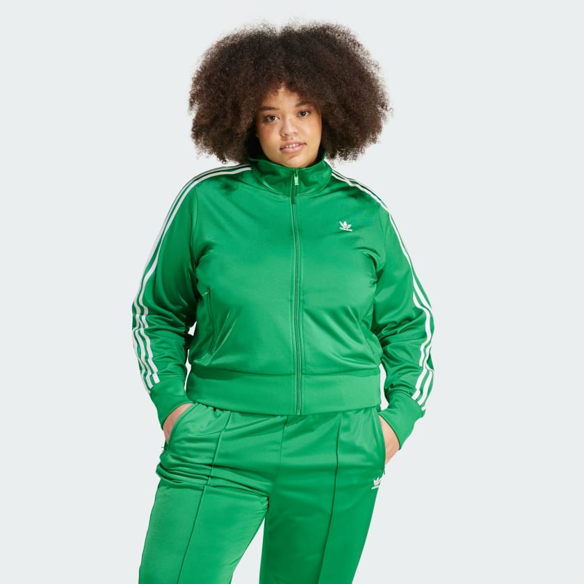 adidas Adicolor Classics Firebird Track Top Plus Size Green Free Shipping with adiClub adidas US