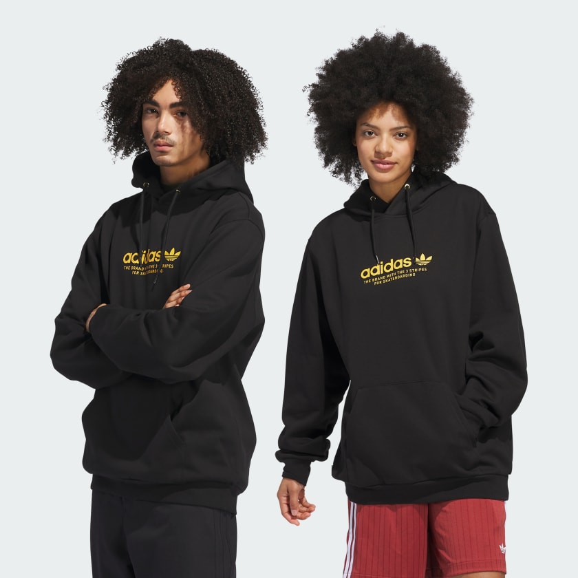 adidas 4.0 Logo Hoodie Gender Neutral Black Free Shipping with adiClub adidas US