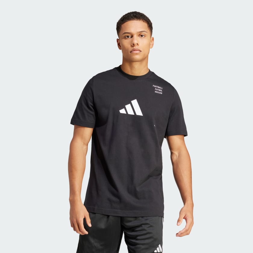 adidas Football Category Logo Tee Black adidas Malaysia