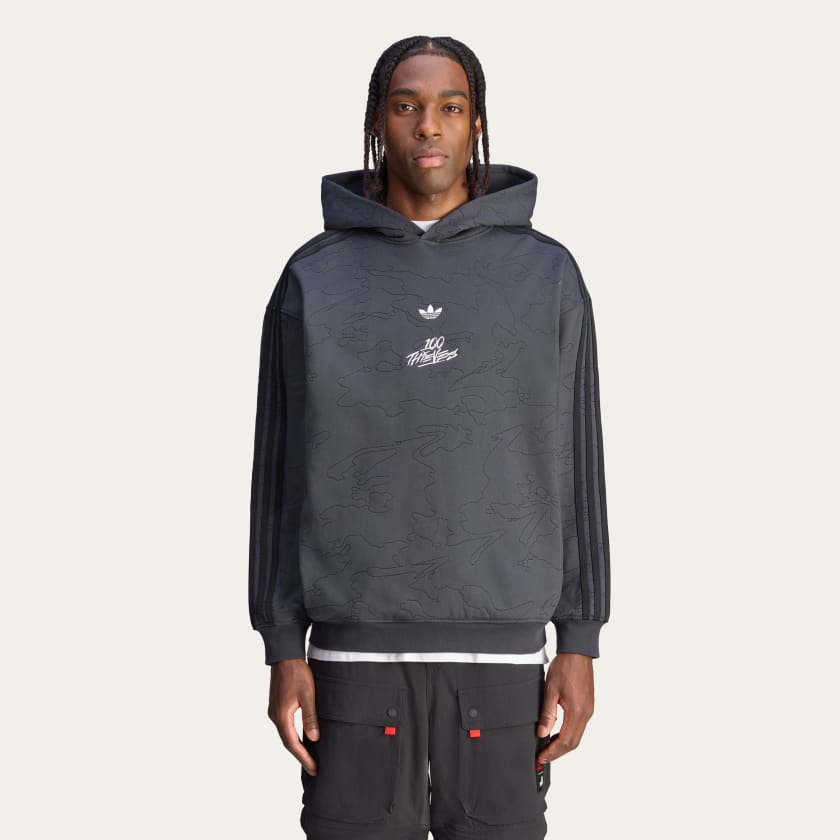 新作★adidas Originals★100 Thieves パーカー アディダス 100 Thieves パーカー - グレー | アディダス ジャパン