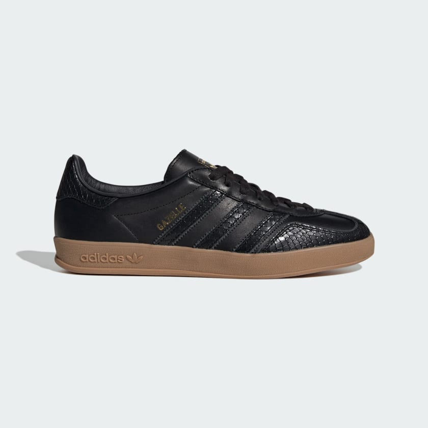 Adidas black leather discount