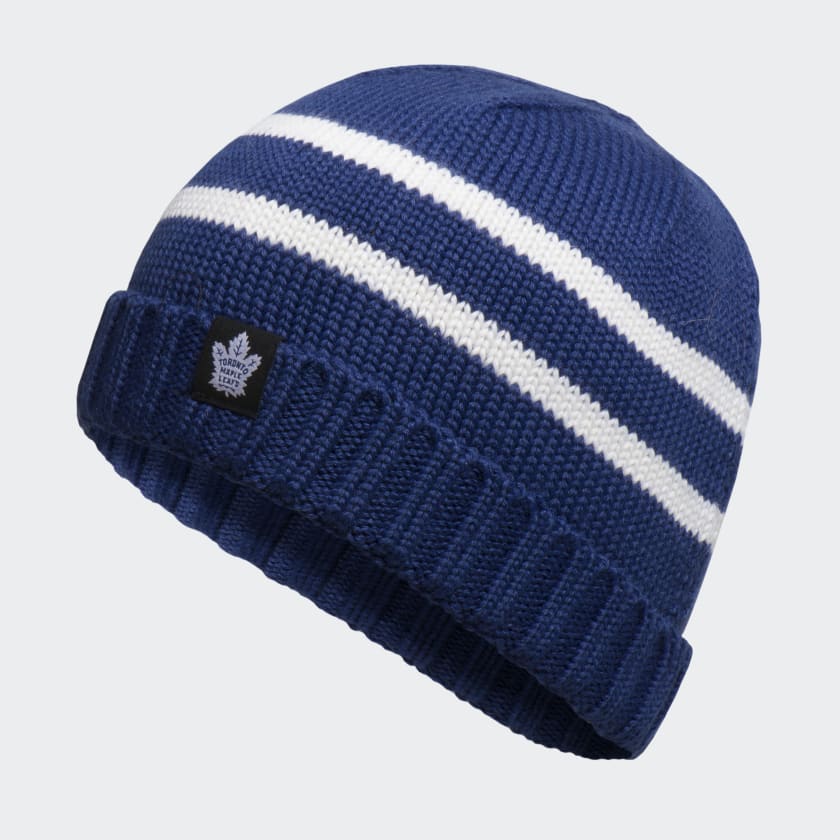 adidas Maple Leafs Fisherman Beanie Blue Free Shipping with adiClub adidas Canada