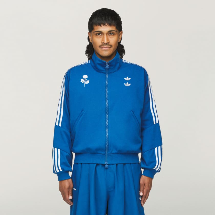 adidas Chavarria Knit Track Jacket - Blue | Free Shipping