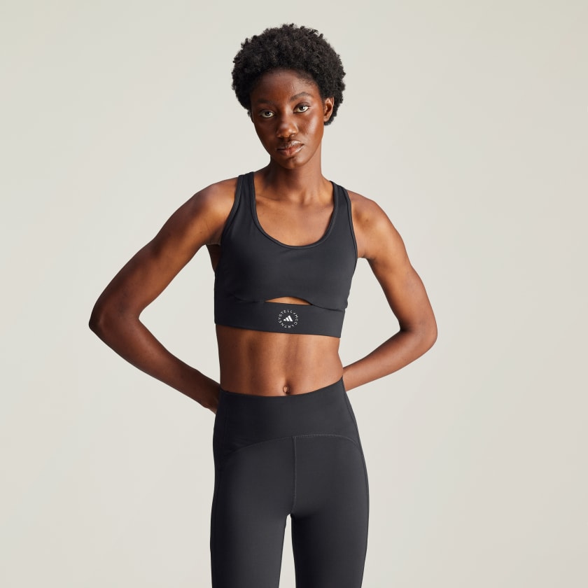 adidas by Stella McCartney TrueStrength Yoga Sports Bra Black adidas UK