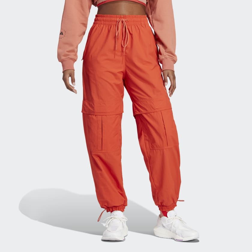 Men's Rust Orange Solid Nylon Activewear Jogger
