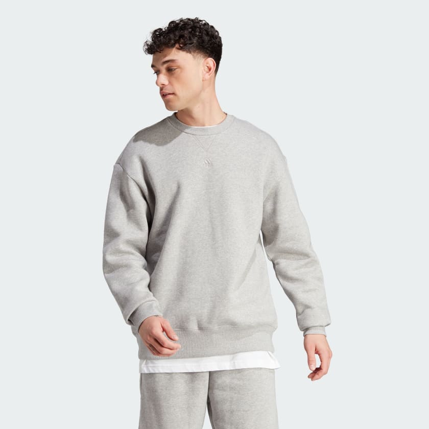 adidas All SZN Fleece Sweatshirt - Grey | Men's Lifestyle | adidas US