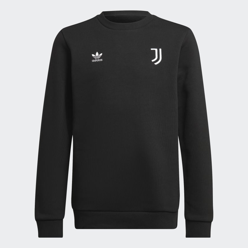 Felpa Essentials Trefoil Crewneck Juventus Nero adidas adidas Italia