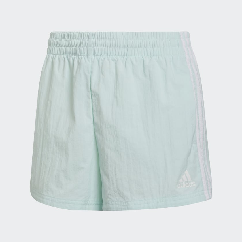 adidas Essentials 3-Stripes Woven Shorts (Loose Fit) - Green | adidas UK