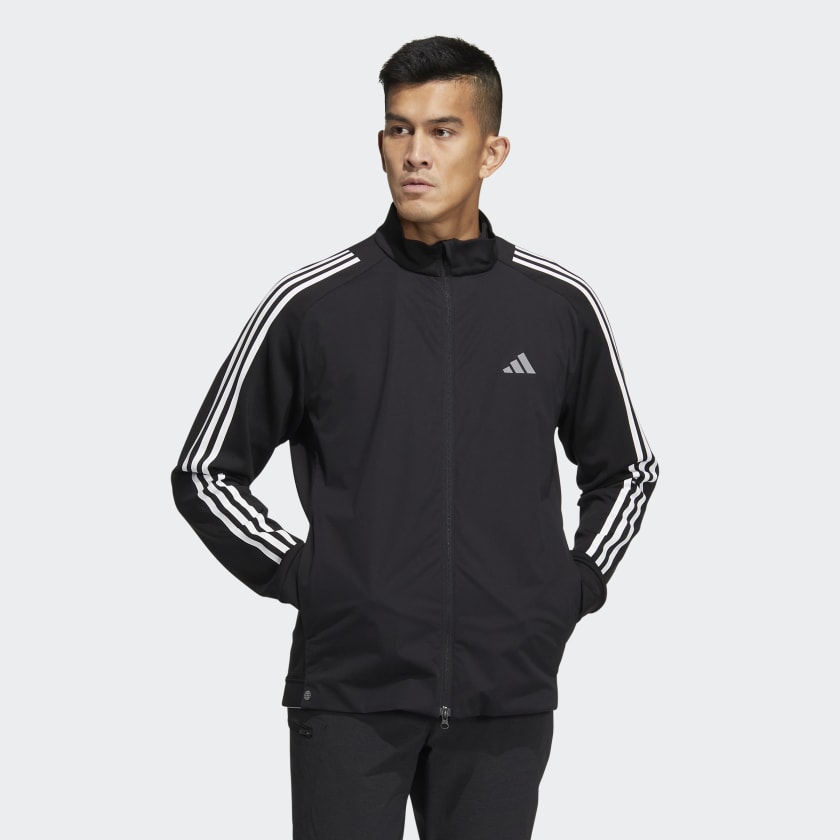 adidas 3 Stripes Full Zip Sweater Black adidas Vietnam