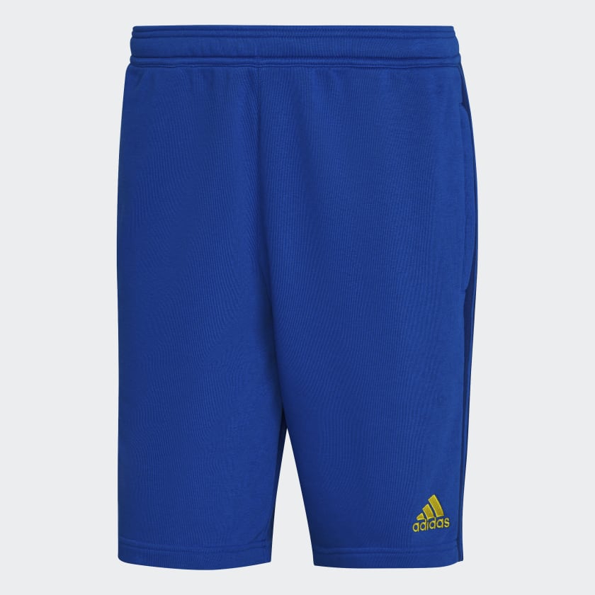 adidas Shorts Boca Juniors 3 Tiras Azul adidas Argentina
