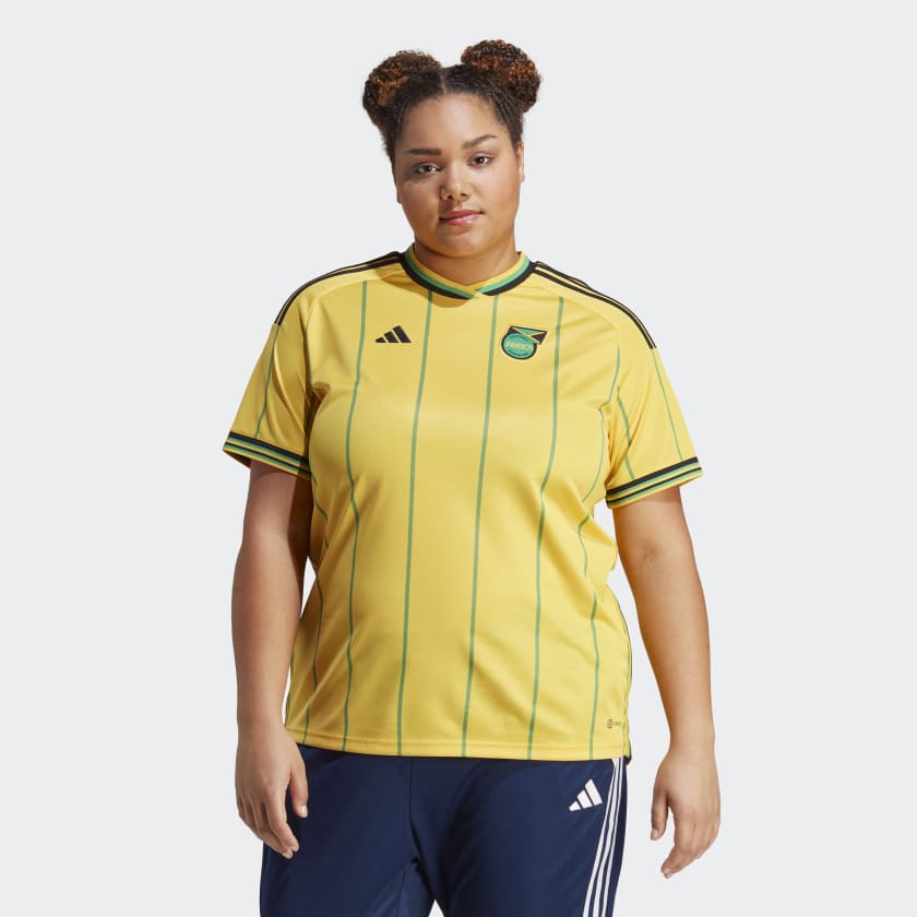 Camiseta adidas Jamaica 2023 mujer amarilla