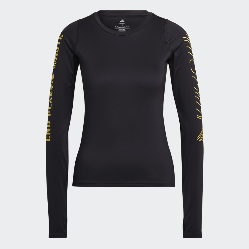 adidas Long Sleeve T Shirt Black adidas UK