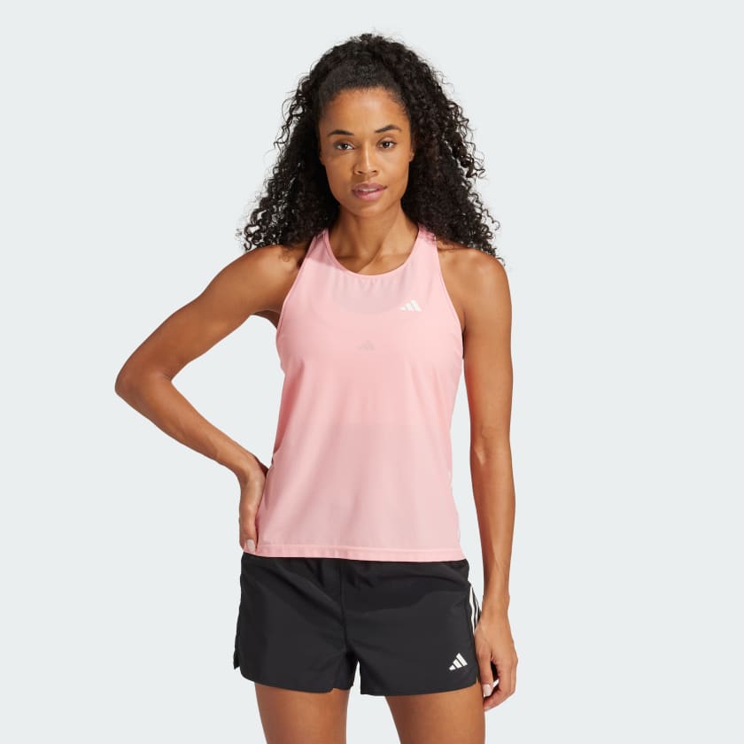 adidas Own The Run Tank Top Pink Free Shipping with adiClub adidas US