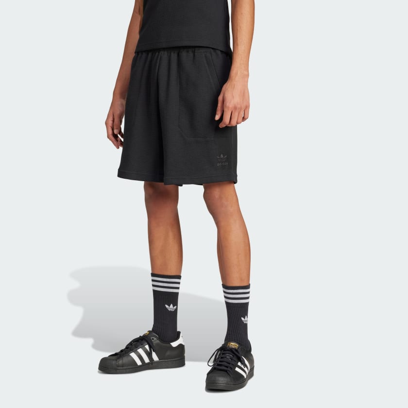 adidas Essentials Trefoil Waffle Shorts Schwarz adidas Deutschland