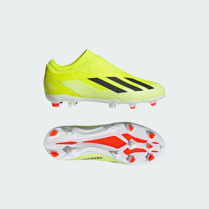 adidas X Crazyfast League Laceless Firm Ground Boots Yellow