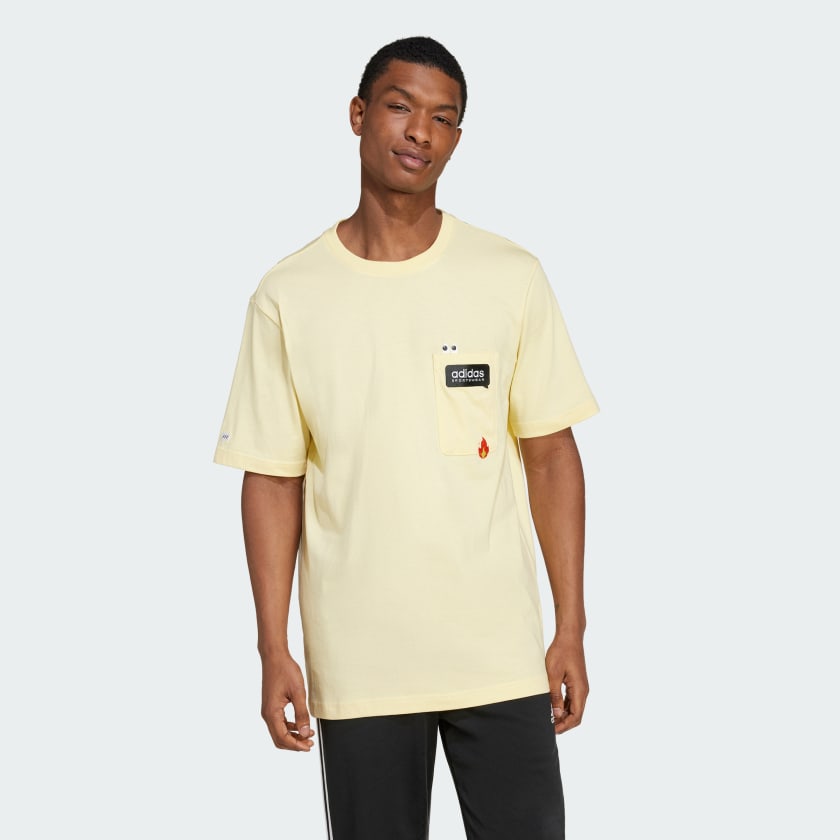 adidas Remoji Pocket Graphic T Shirt Gelb adidas Deutschland