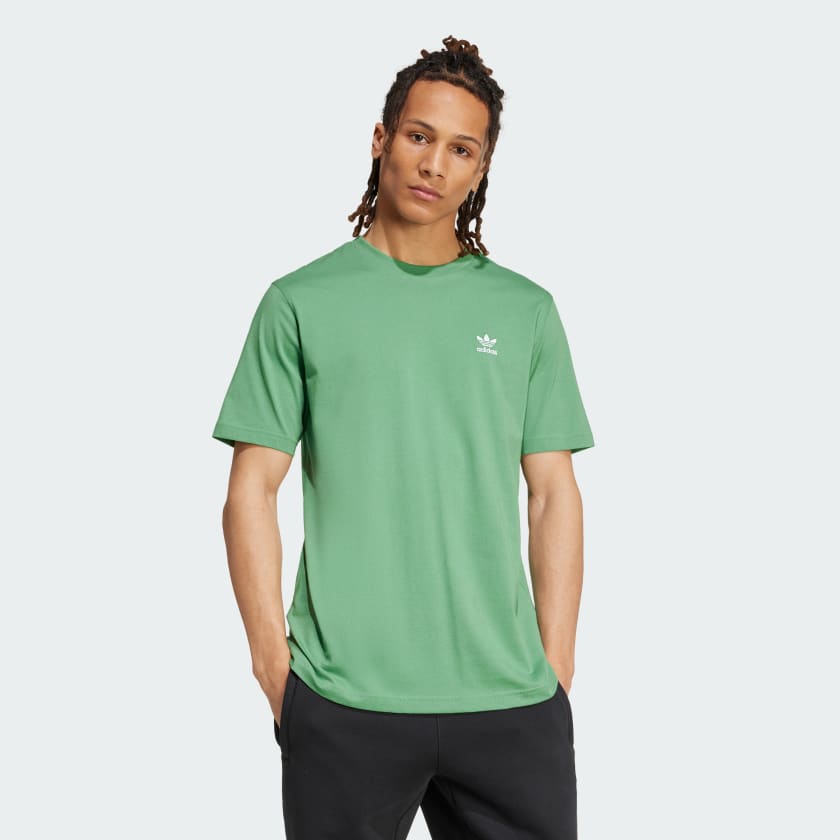 Green adidas trefoil tee sales