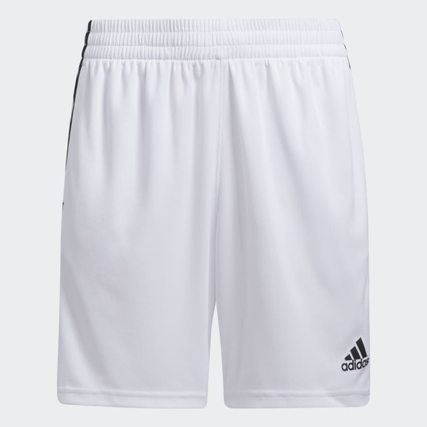 adidas Classic 3-Stripes Shorts (Extended Size) - White, Kids' Training