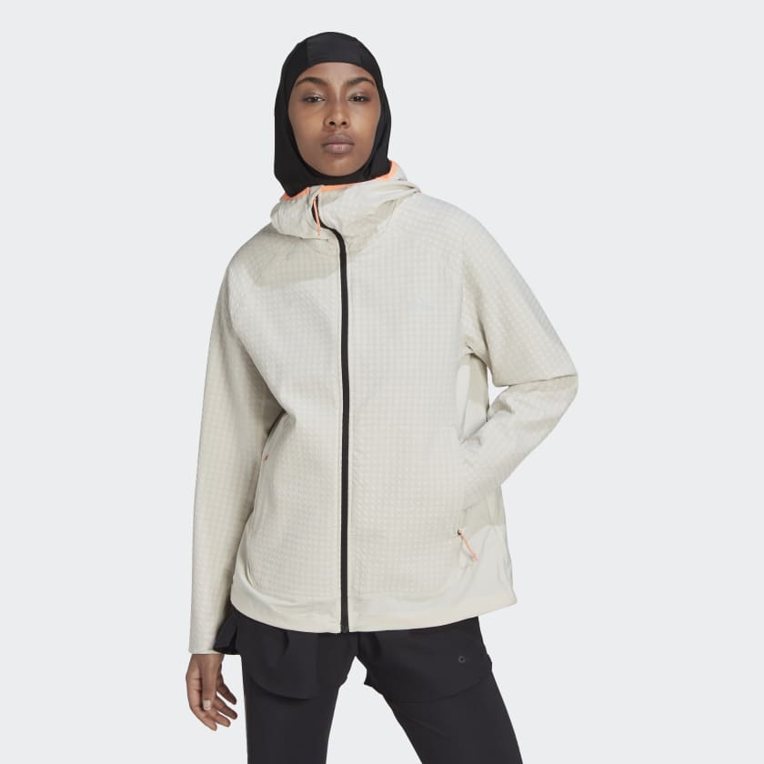 adidas X-City Running Soft Shell Running Jacket - Beige | Women's Running |  adidas US