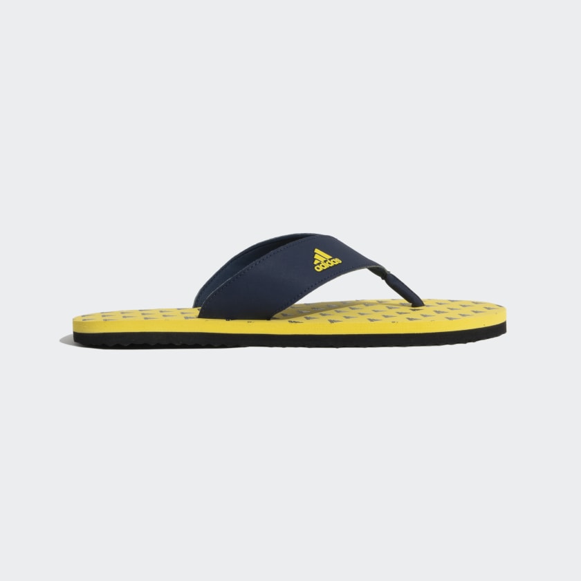 Adidas yellow flip discount flops