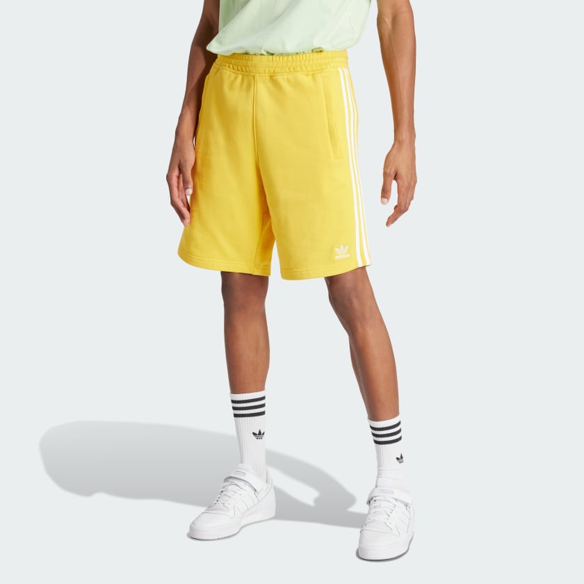 Mens yellow adidas shorts hotsell