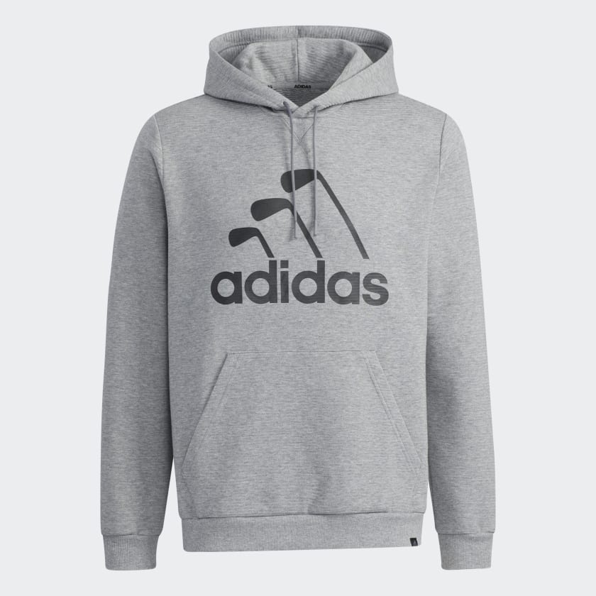 adidas Iron Logo Recycled Polyester Full Zip Hoodie Grey adidas Australia