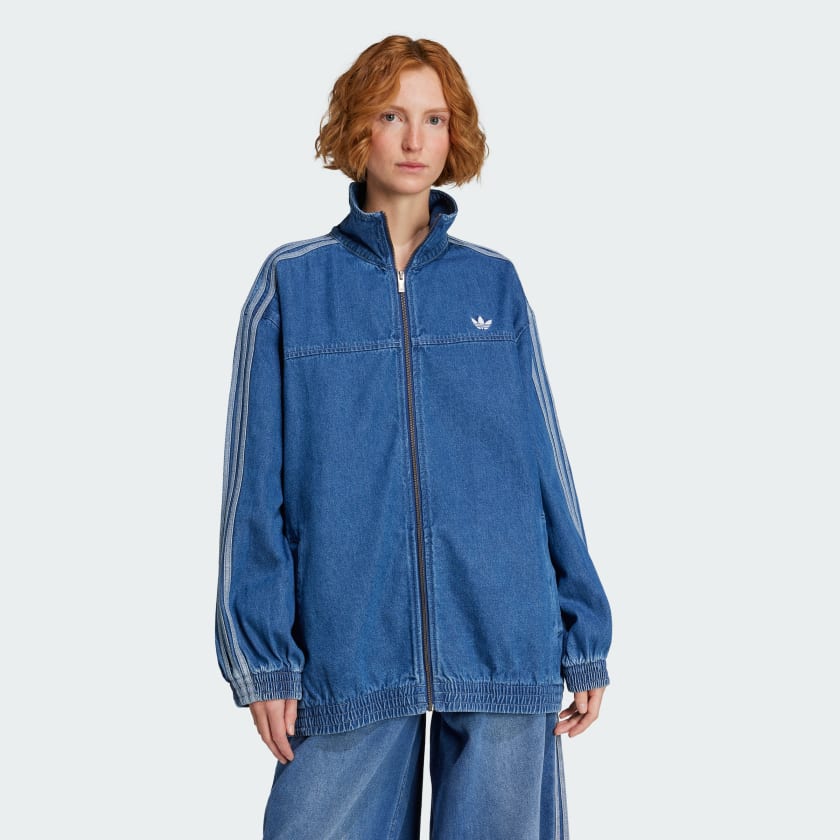adidas Adicolor Denim Adilenium Track Top - Blue | Free