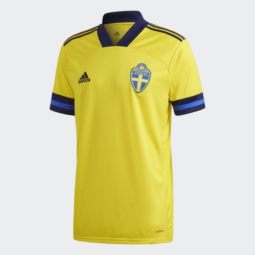 de la primera equipación Suecia amarilla y azul para | adidas España