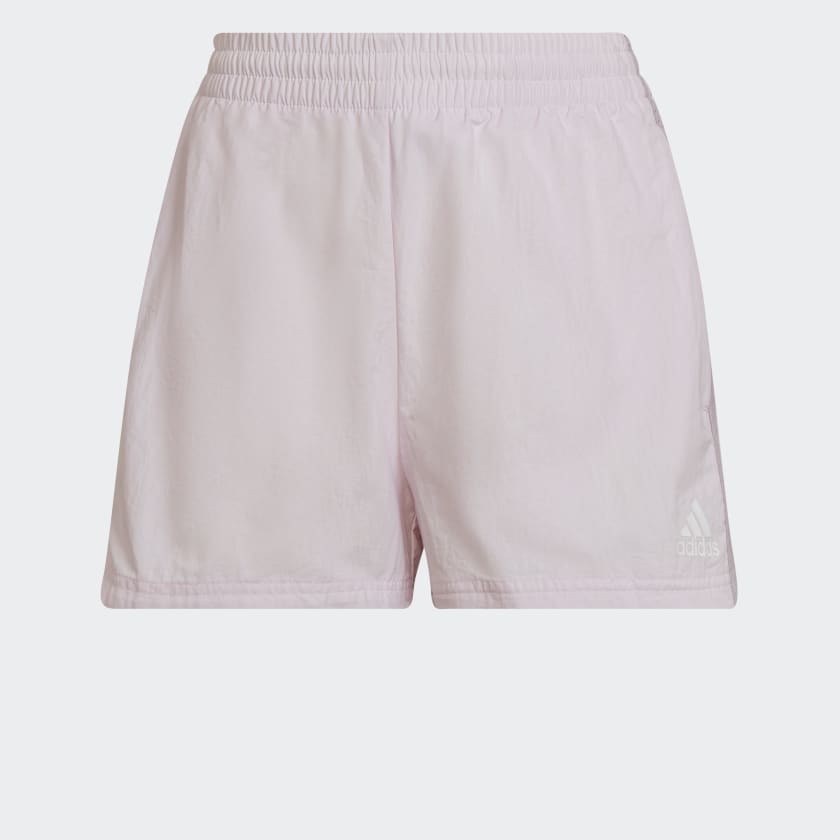 adidas Essentials 3-Stripes Woven Shorts (Loose Fit) - Pink | adidas UK
