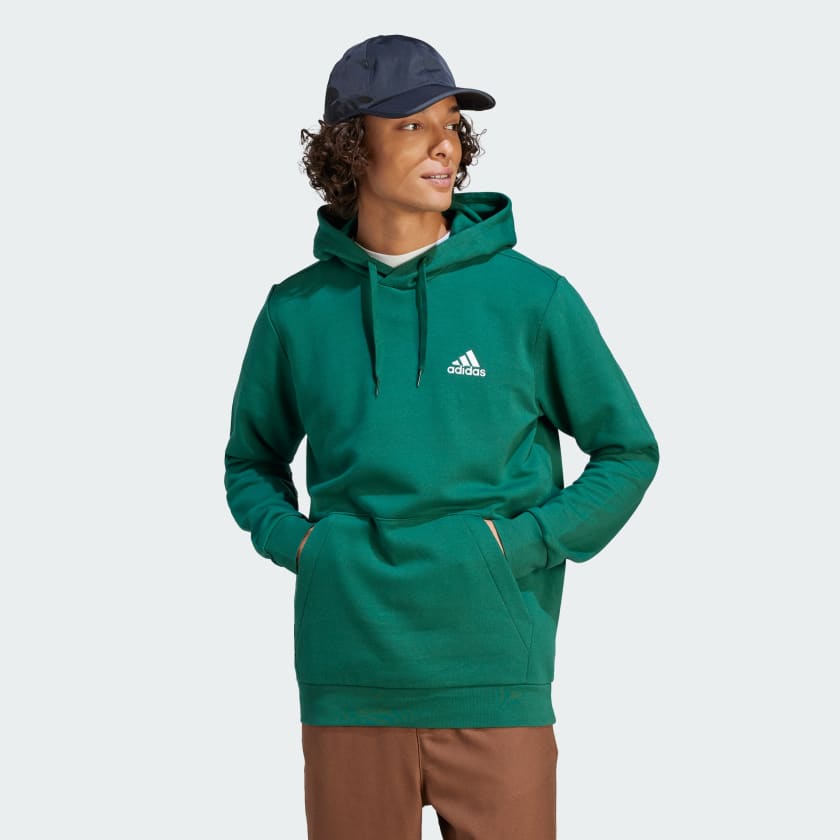 adidas Essentials Fleece Hoodie - Green | Free Delivery | adidas UK