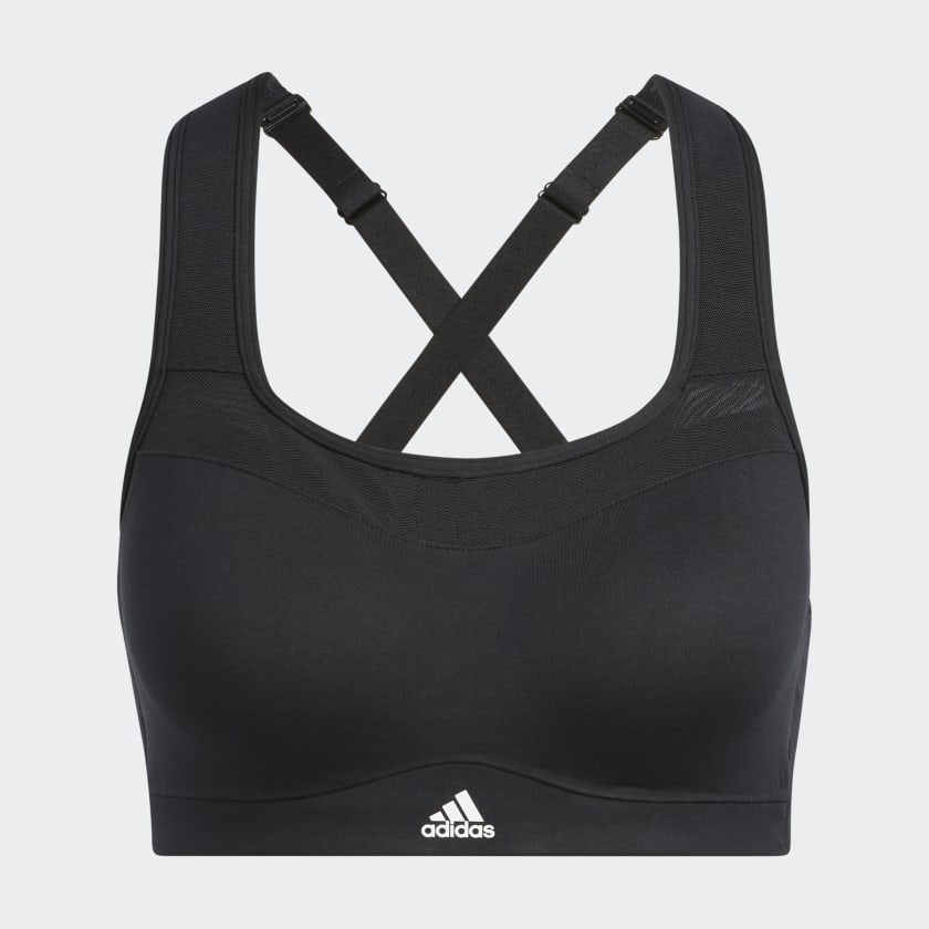 Sweat-wicking sports bra, black, Adidas Performance