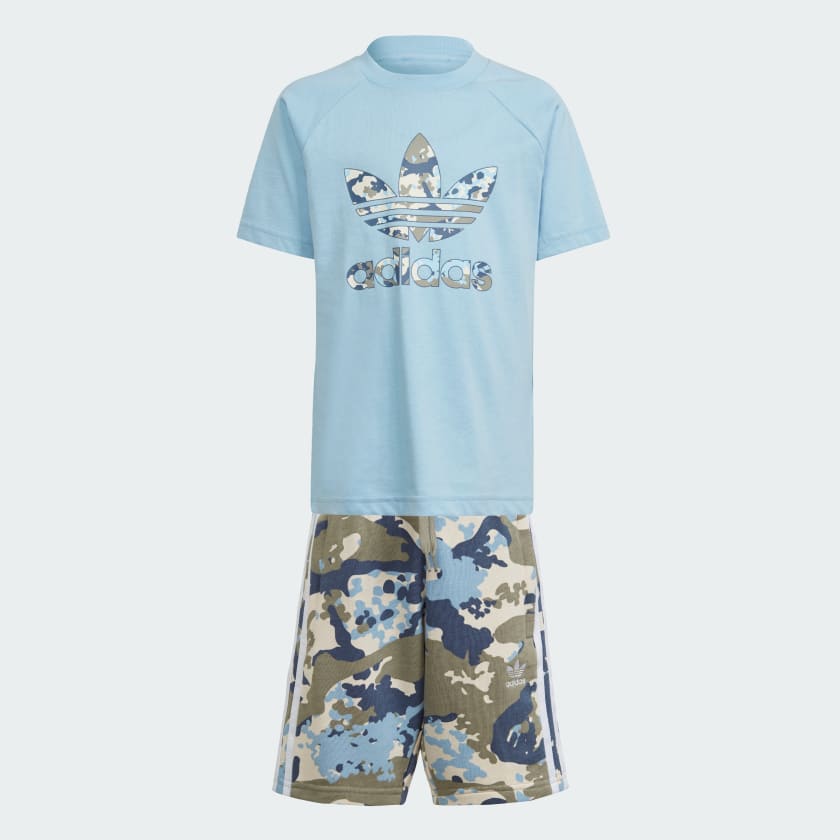 Adidas originals camo shorts top