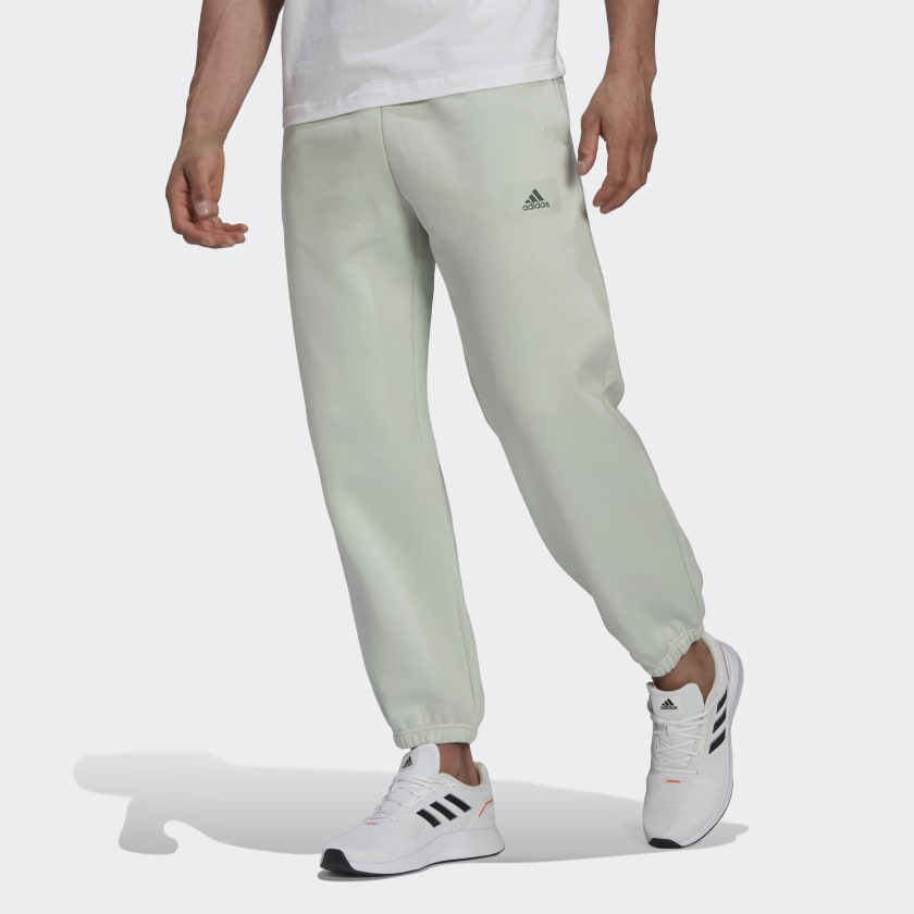 adidas Essentials FeelVivid Cotton fleece Straight Leg Sweat Pants - Green  | adidas Canada