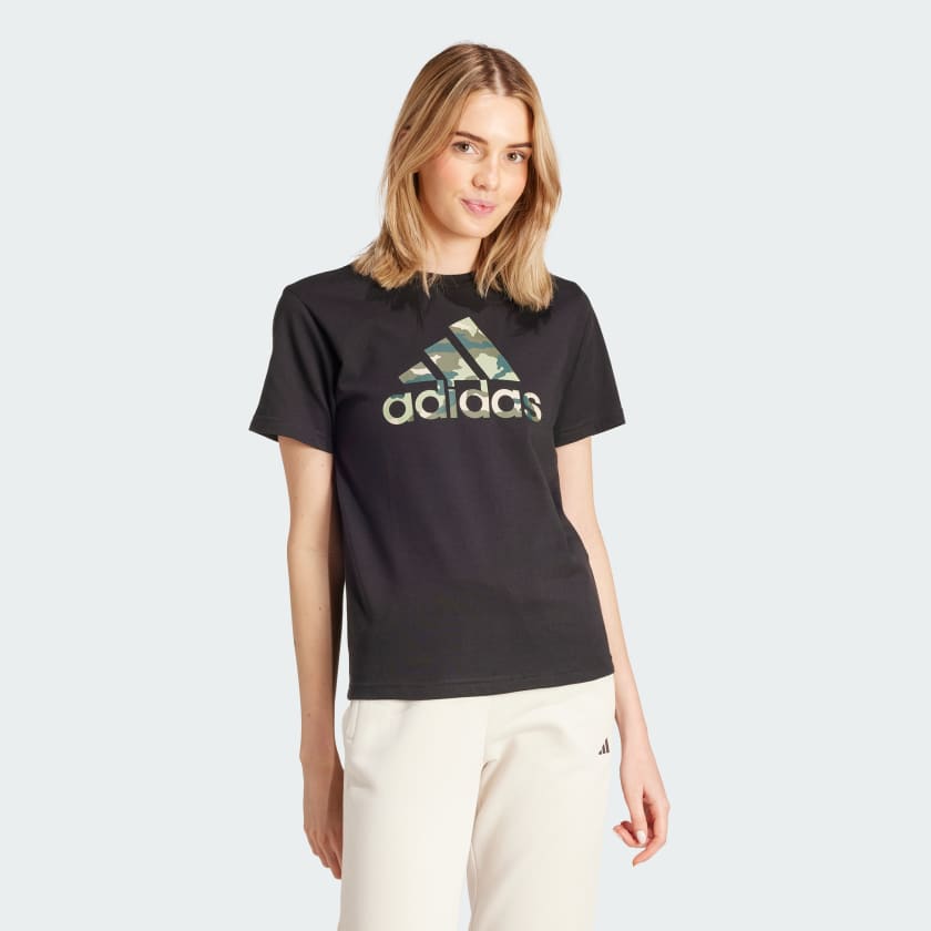 adidas Camo Graphic Tee Black Free Shipping with adiClub adidas US