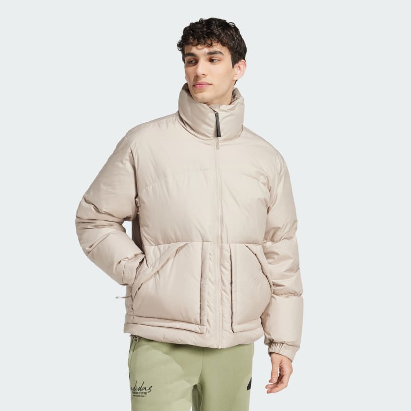 adidas Big Baffle Down Jacket Beige Free Shipping with adiClub adidas Canada