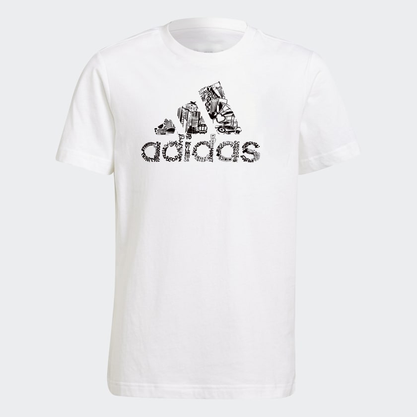 Badge of Sport Youth Tee - White