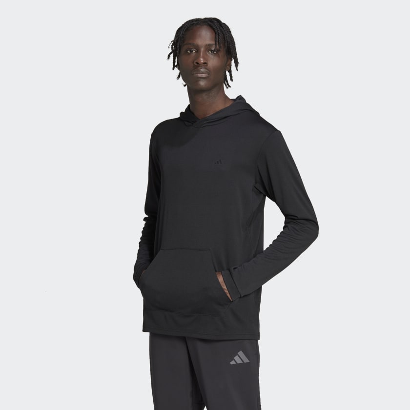 adidas Train Essentials Made to be Remade Training Long Sleeve Hoodie -  Black | Men\'s Training | adidas US