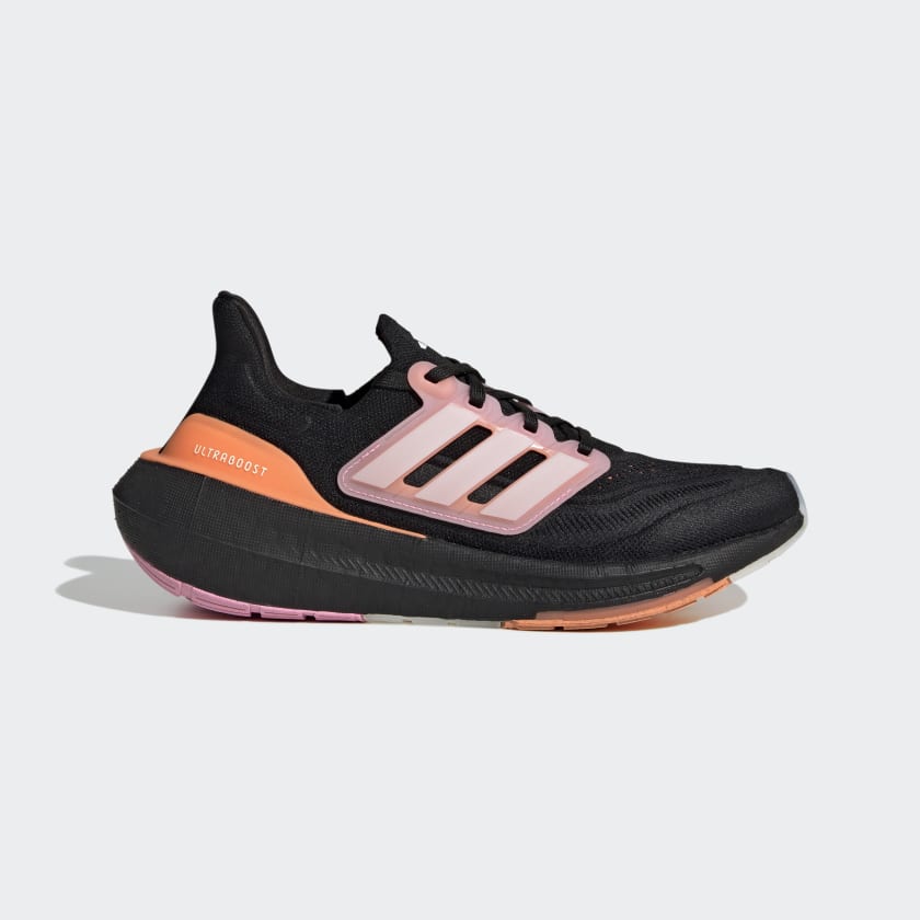 Light pink best sale and black adidas
