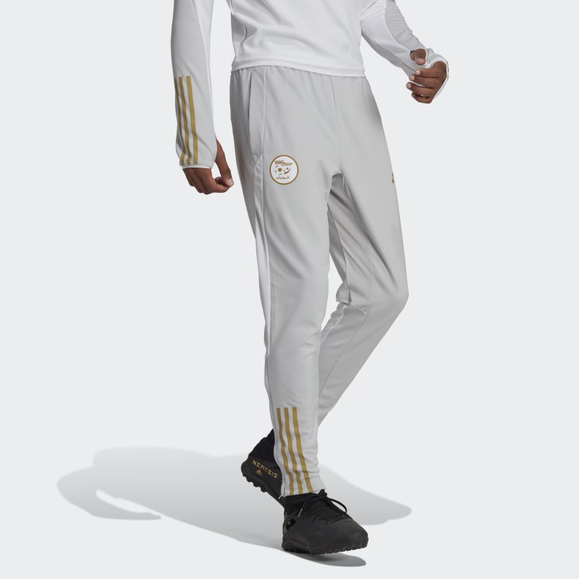 Adidas grey online and gold tracksuit