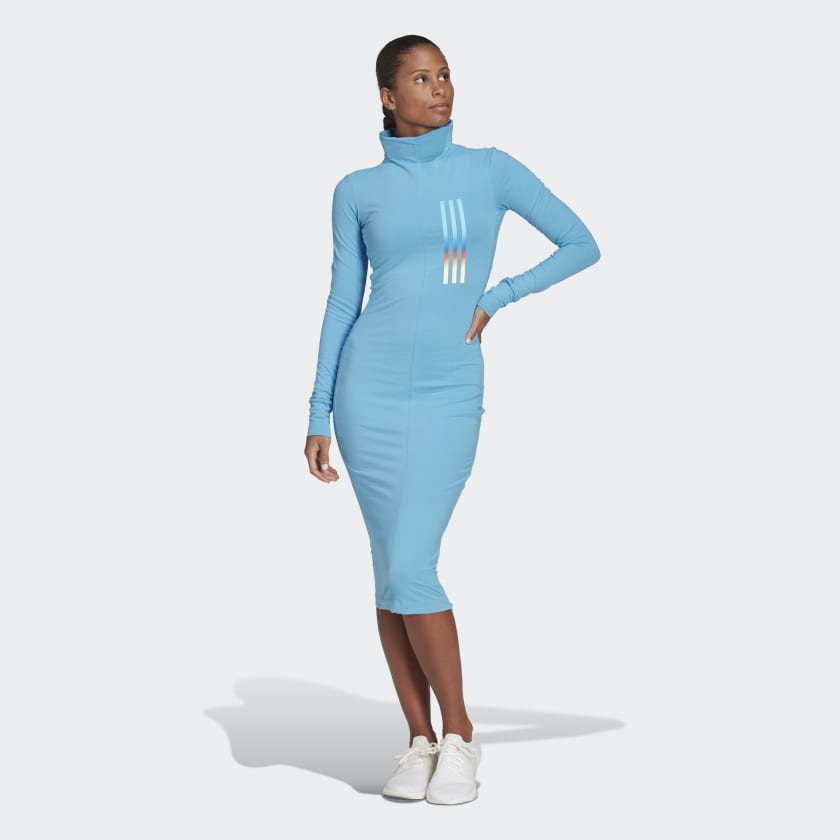 adidas Mission Victory Mid-Length Dress - Blue | Women's Lifestyle | adidas  US