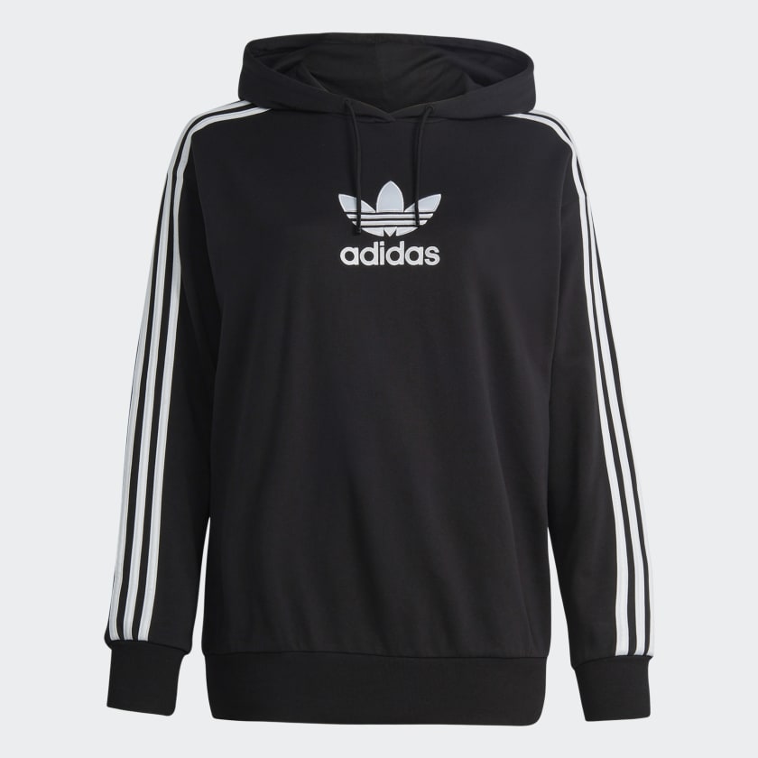 Adidas trefoil hoodie sizing online