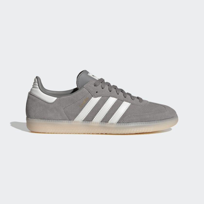 Gray samba adidas sales