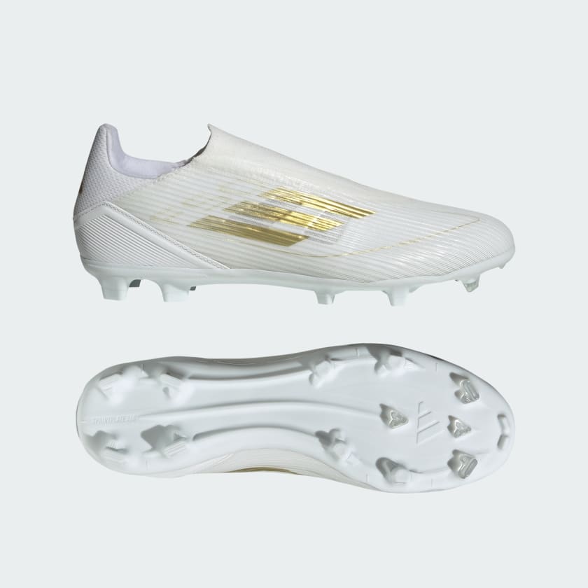 adidas F50 League Laceless Firm Multi Ground Soccer Cleats White Free Shipping with adiClub adidas US