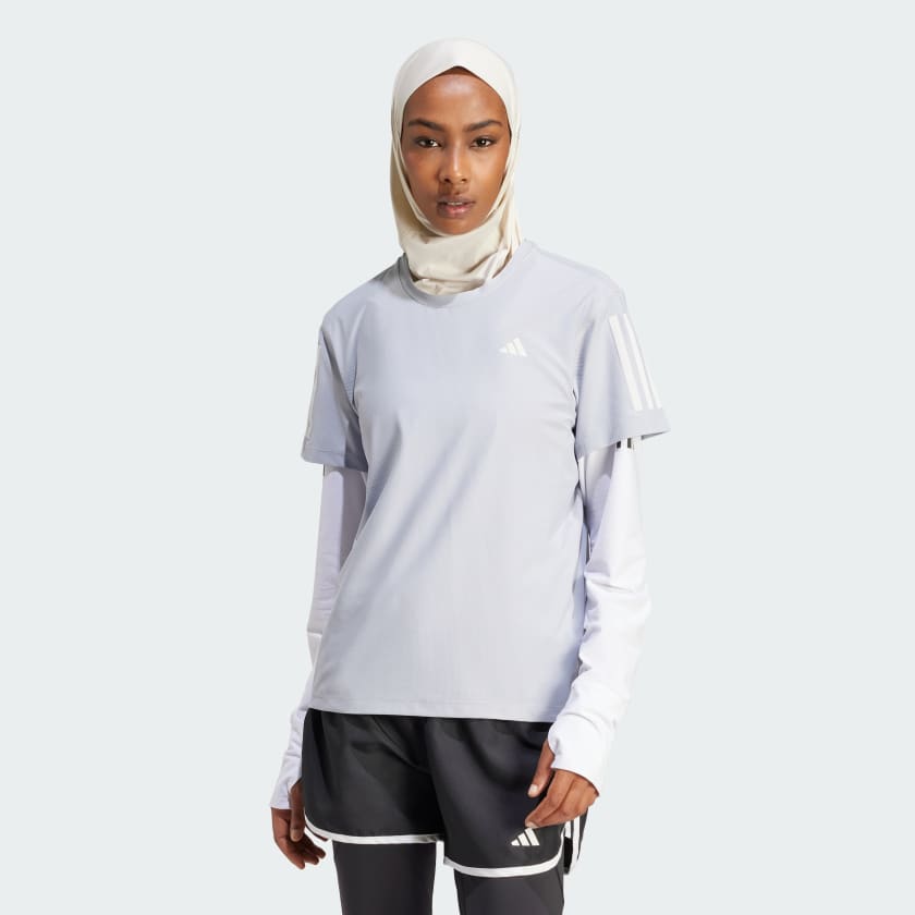adidas Own The Run Tee - Grey | Women's Running | adidas US